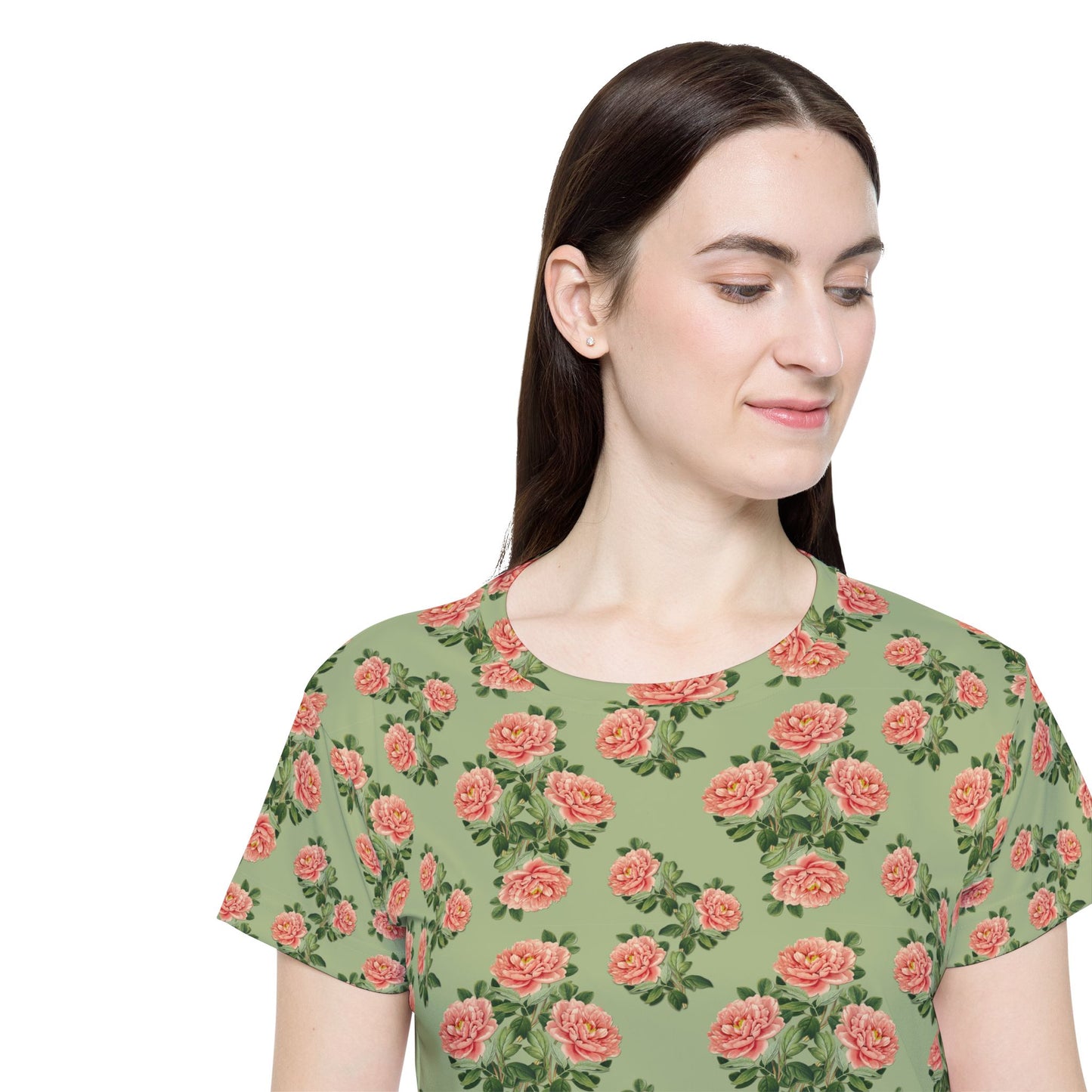 Floral Pink Rose Women's Tshirt