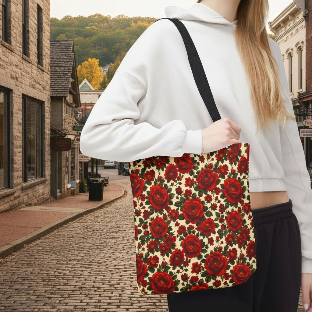 Riverfront Roses Tote Bag