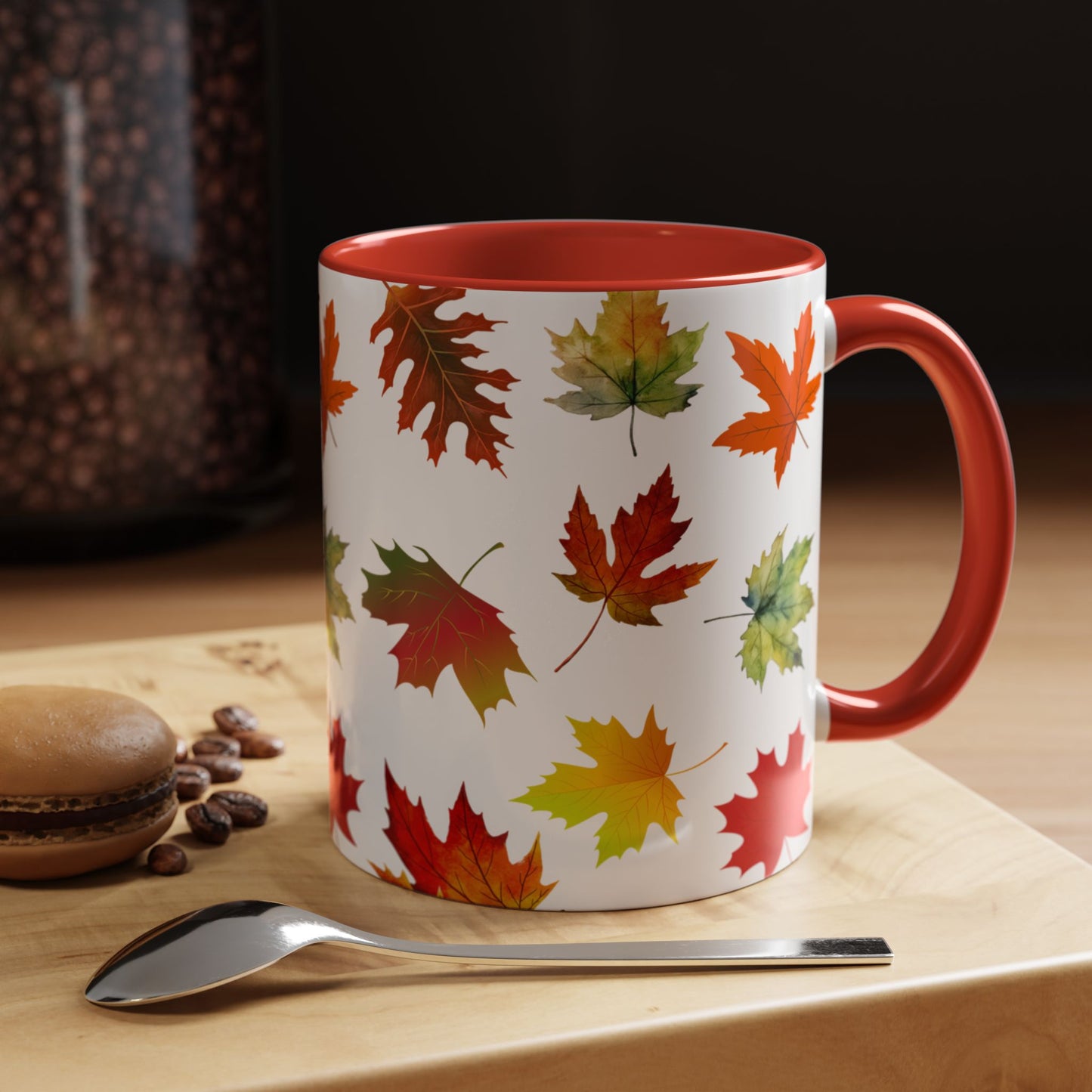 Falling Autumn Leaves Accent Mug | 11oz or 15oz