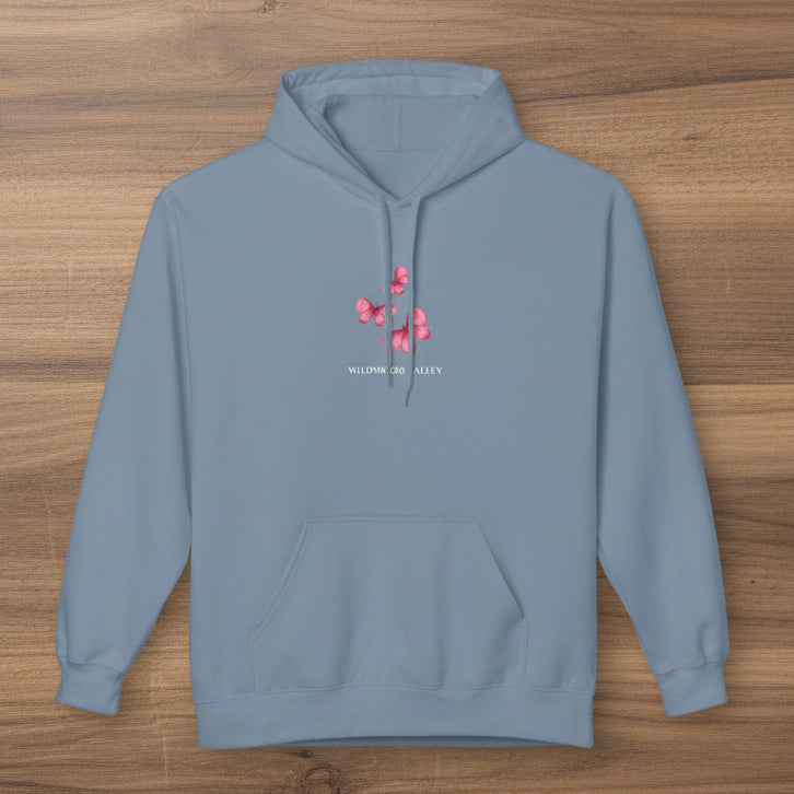 Pink Butterflies Wildwood Valley Hoodie