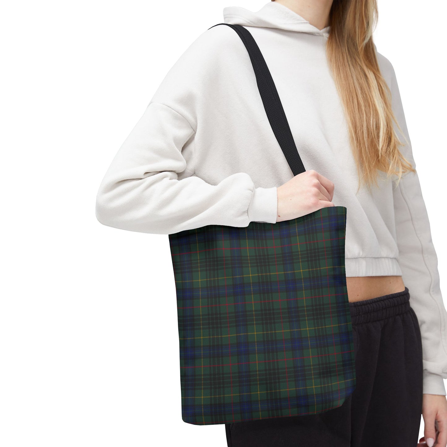 Hunting Stewart Plaid Tote Bag