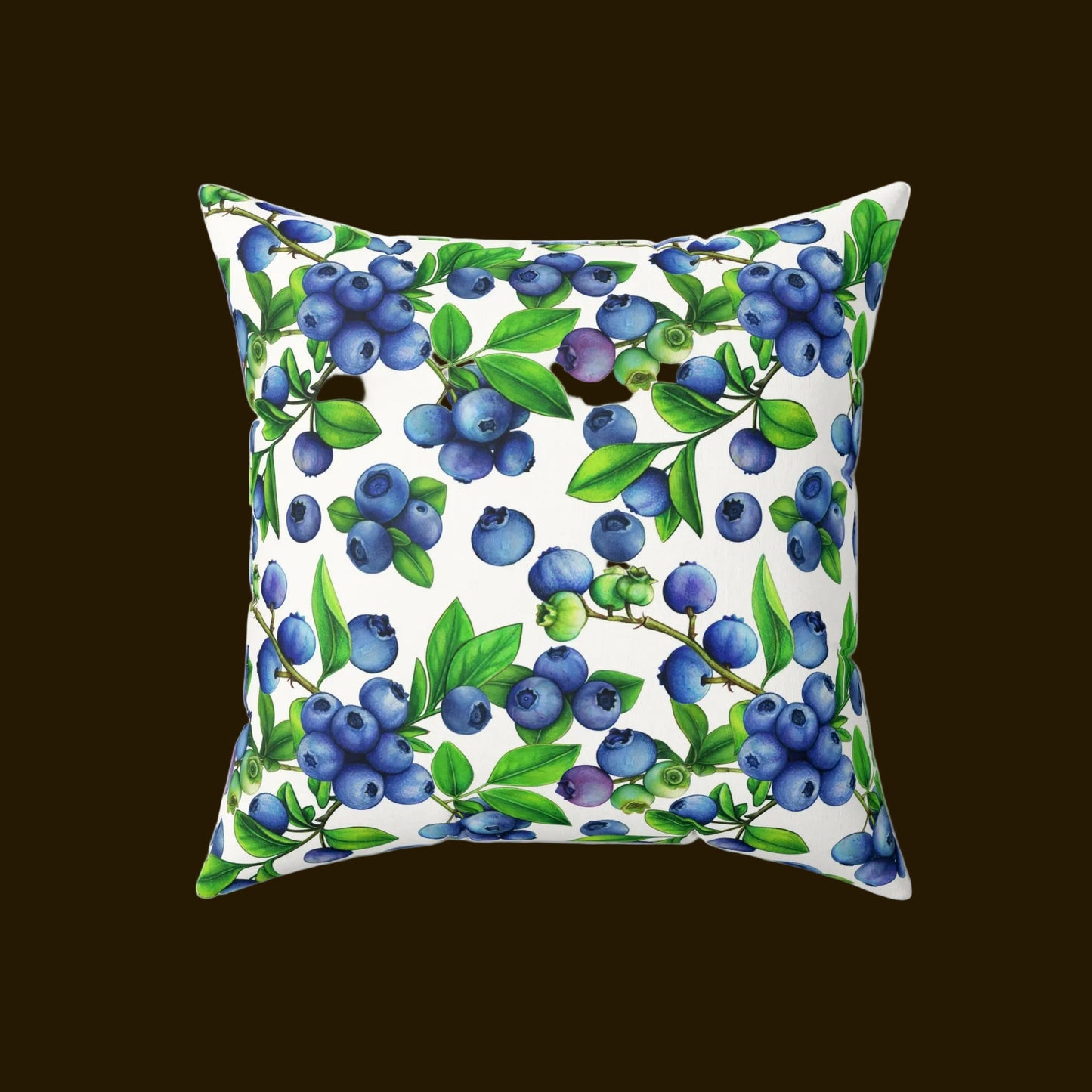 Blueberry Faux Suede Pillow