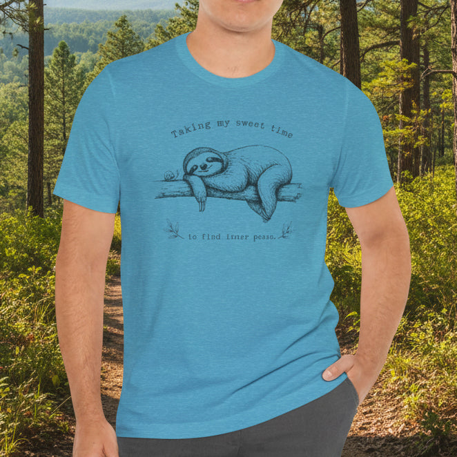 Sloth “Taking My Sweet Time to Find Inner Peace" Tshirt