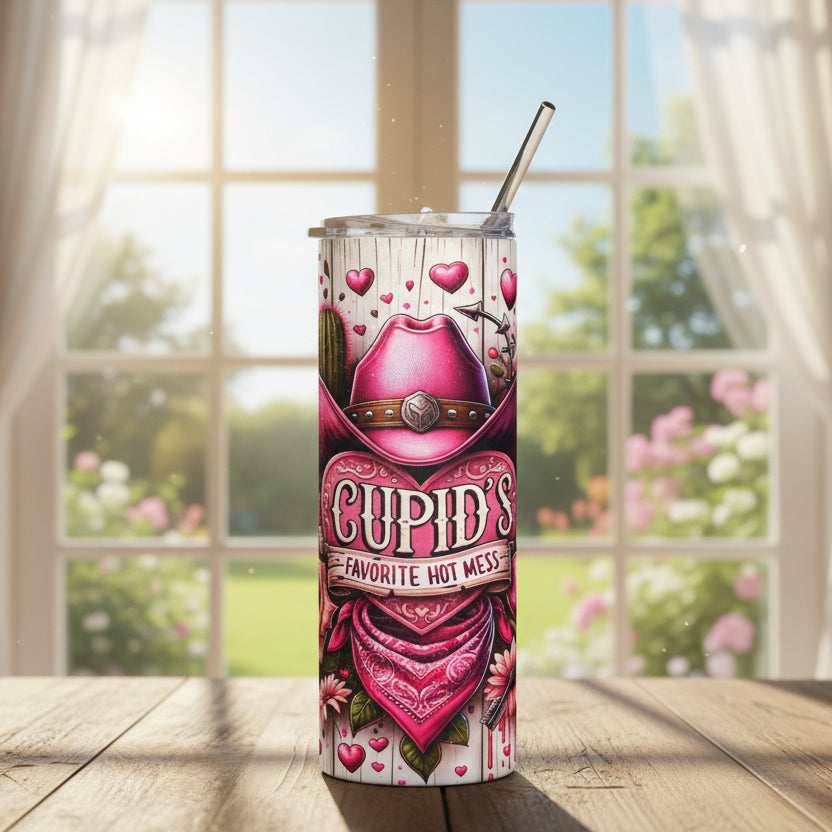 Cupid's Favorite Hot Mess 20oz Stainless Tumbler