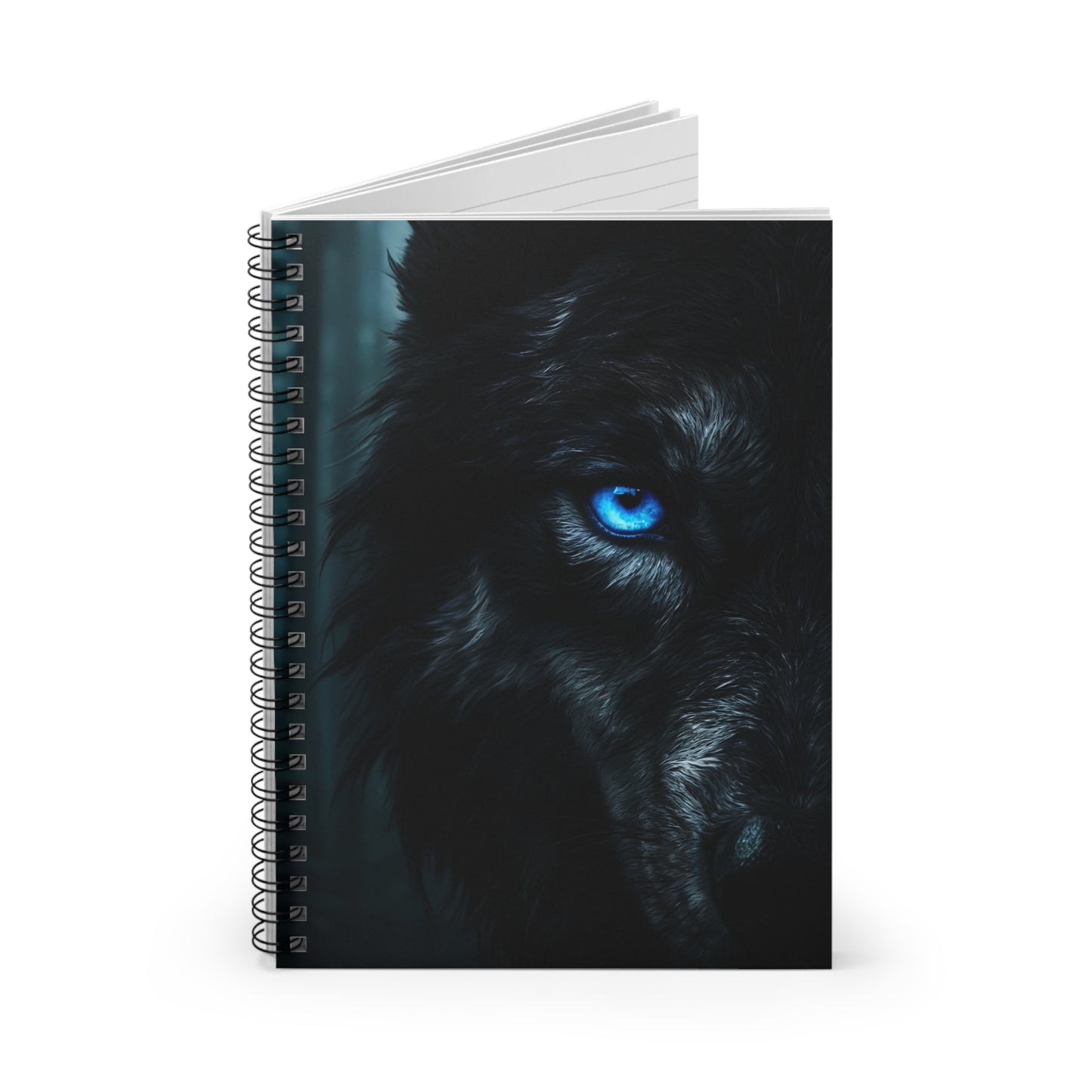 Mystical Wolf Spiral Notebook