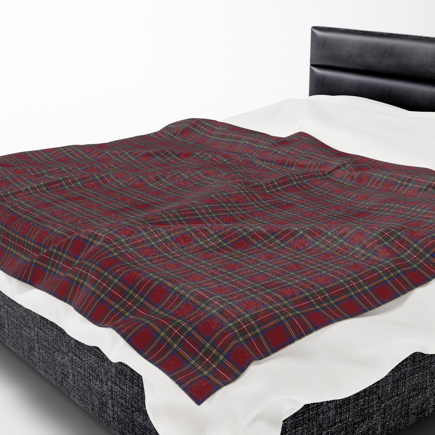 Christmas Eve Plaid Velveteen Plush Blanket
