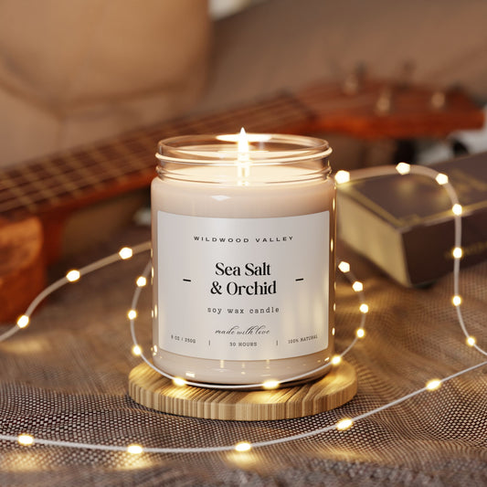 Sea Salt & Orchid 9oz Scented Soy Candle
