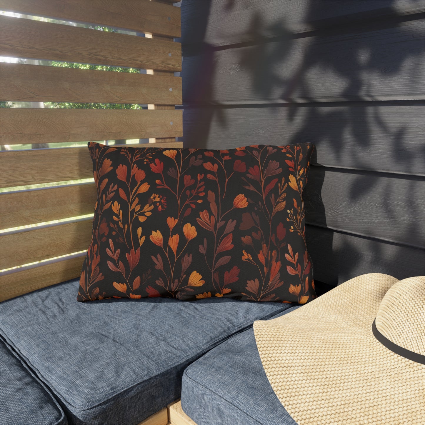 Autumn Floral Outdoor Pillow
