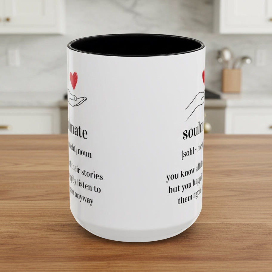 Soulmate Definition Accent Coffee Mug
