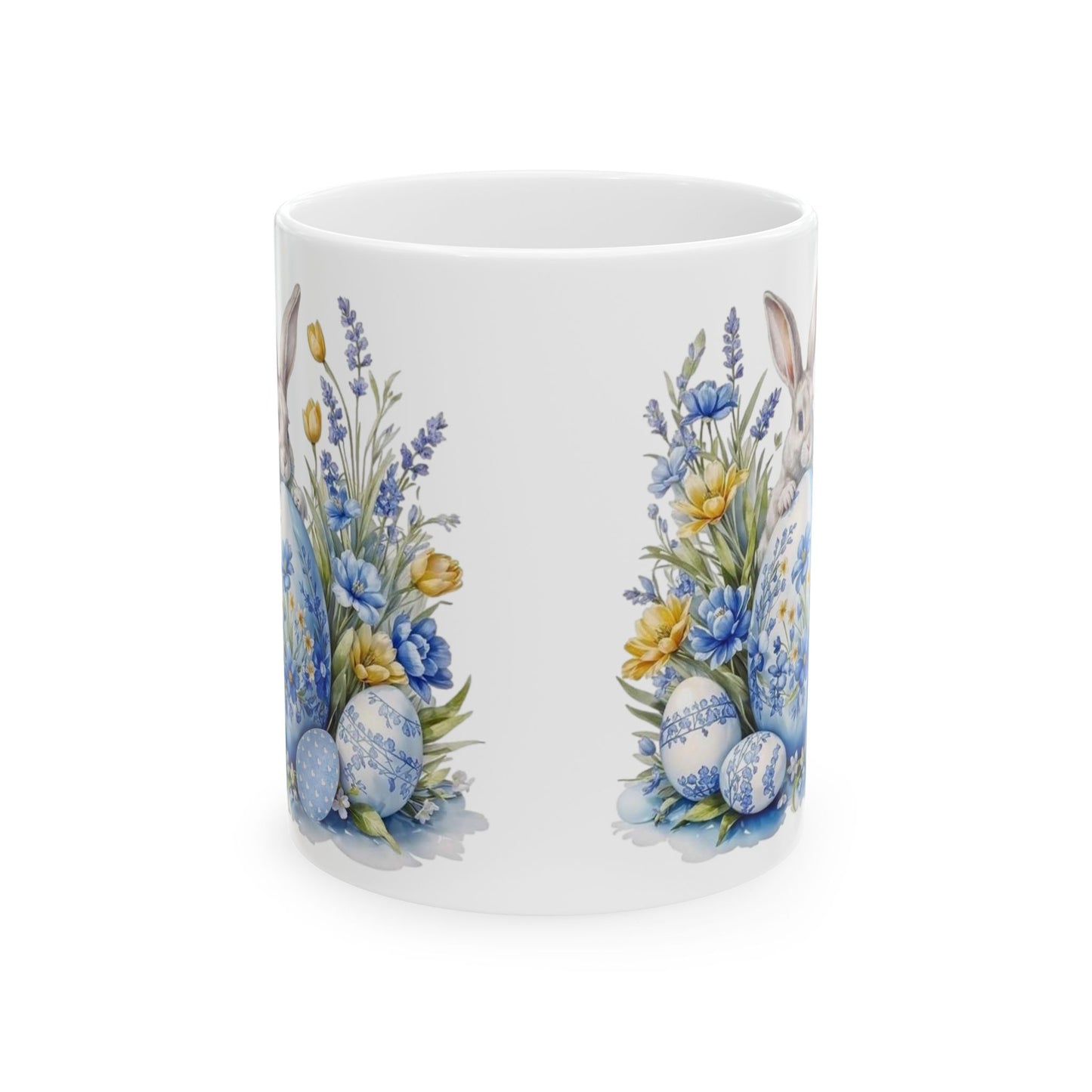 Easter Floral Bunny 11oz Mug