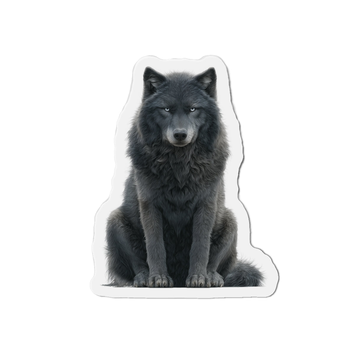 Gray Wolf Fridge Magnet