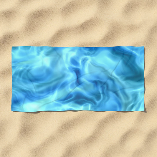 Swirling Water Beach Towel