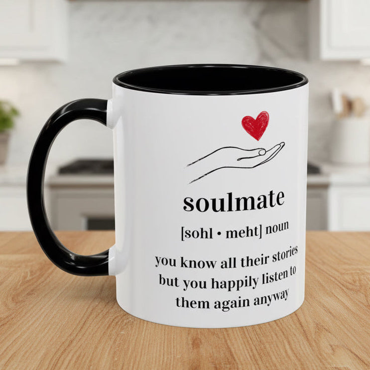 Soulmate Definition Accent Coffee Mug
