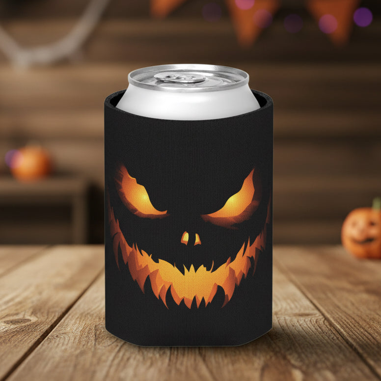 Spooky Jack-O'-Lantern Can Sleeve