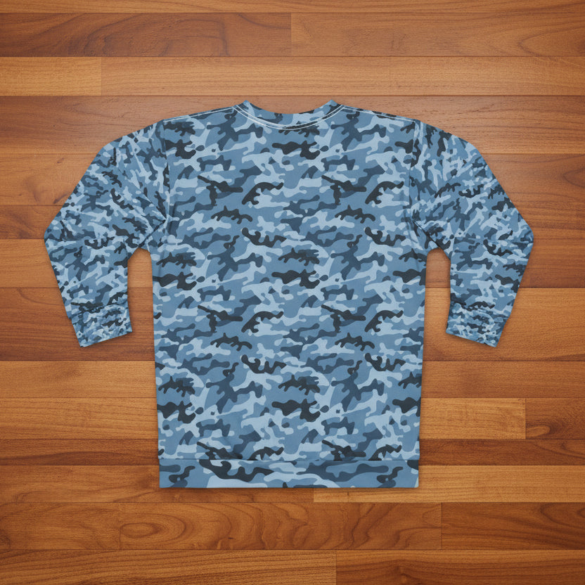 Arctic Blue Winter Camo Sweatshirt