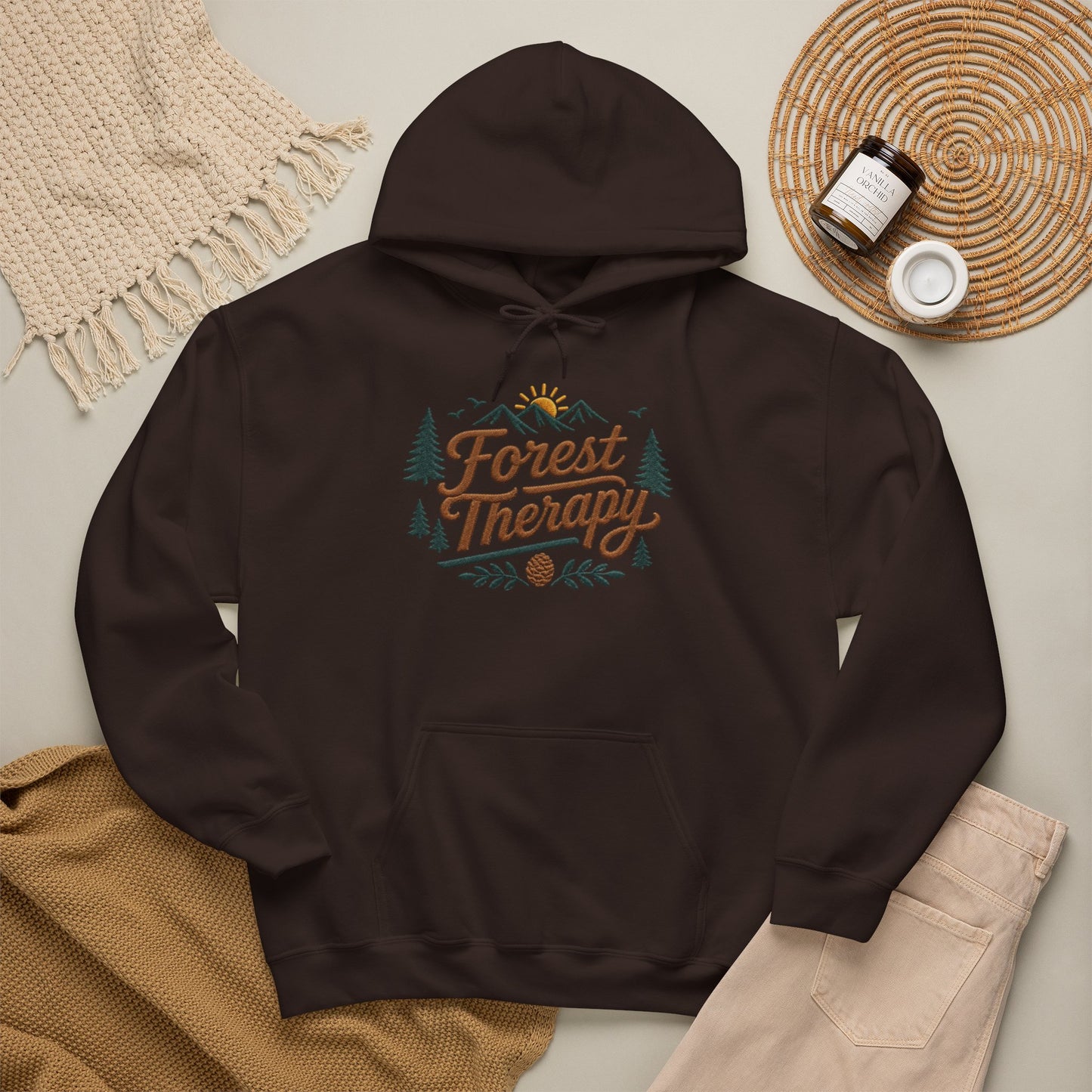 Forest Therapy Embriodered Hoodie