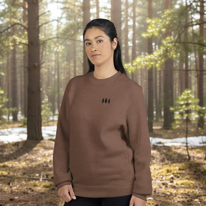 Pine Embroidered Crewneck Sweatshirt