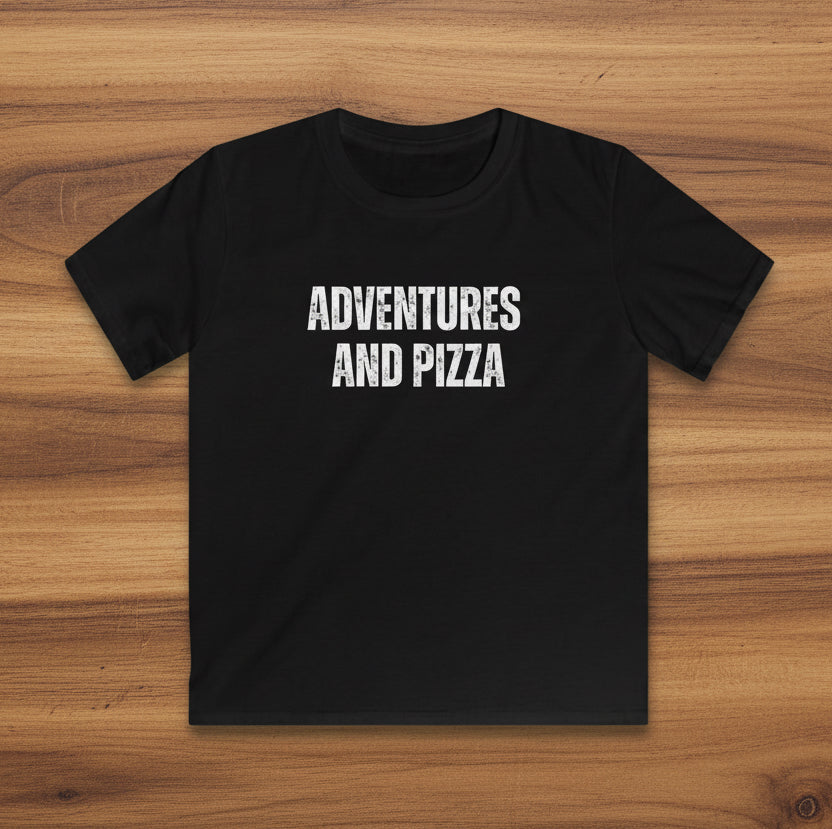 Adventures and Pizza Kids Softstyle T-Shirt