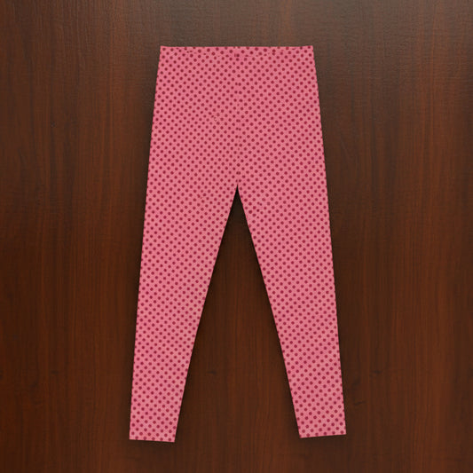 Pink Polka Dot Leggings