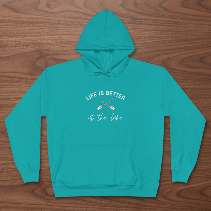 Life Is Better at the Lake Hoodie with paddles