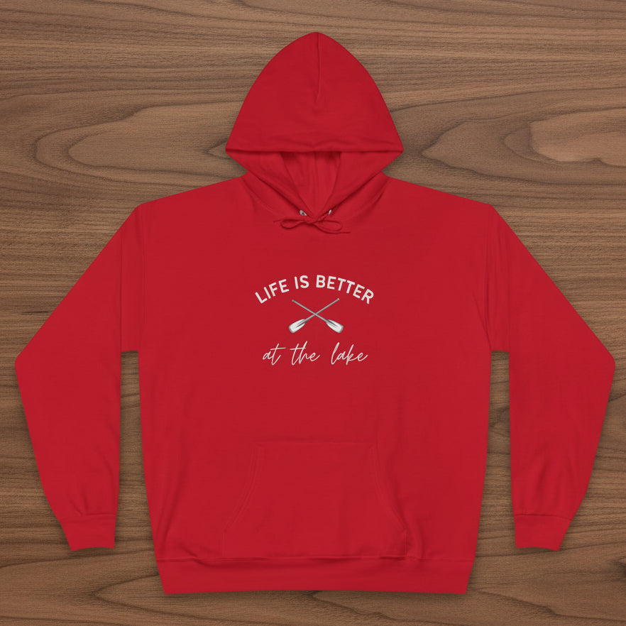 Life Is Better at the Lake Hoodie with paddles