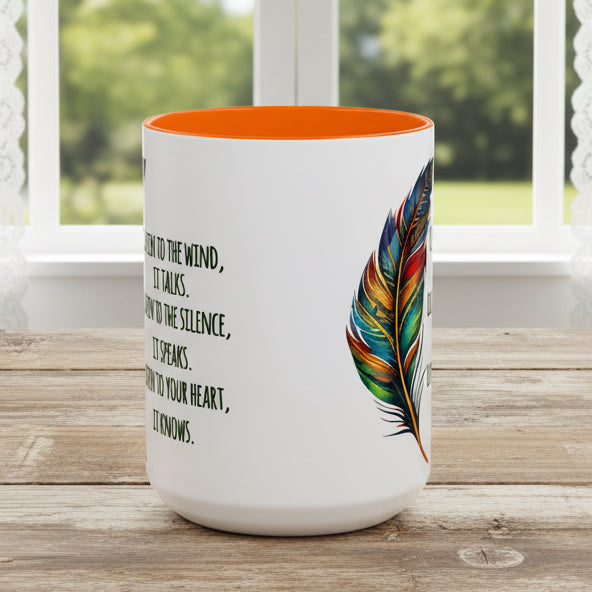 Listen to the Wind 15oz Accent Mug