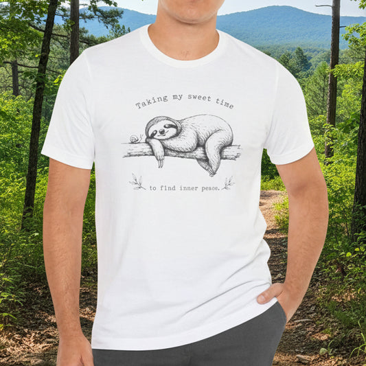 Sloth “Taking My Sweet Time to Find Inner Peace" Tshirt