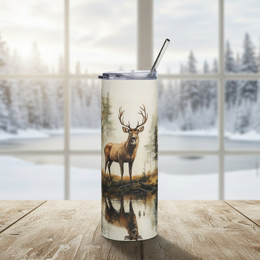 20oz Stainless Steel Deer Travel Mug