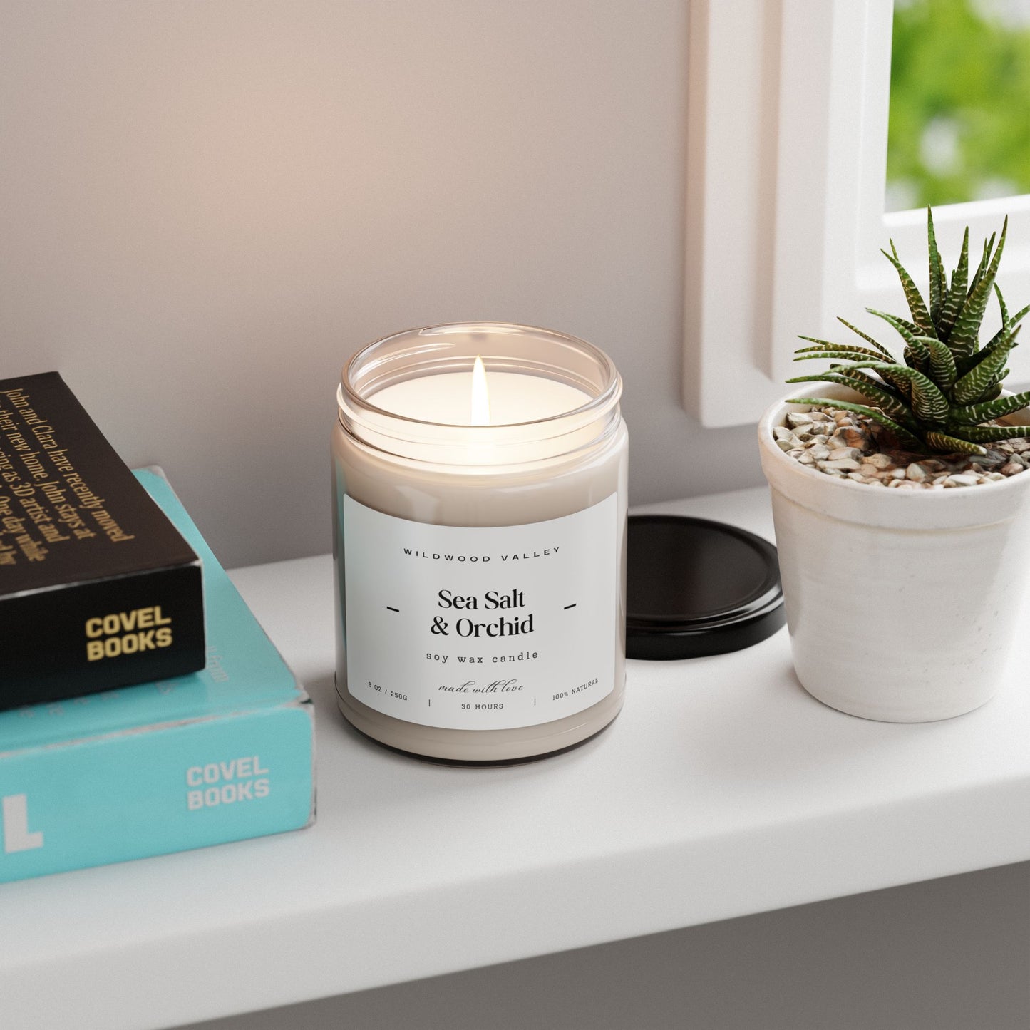 Sea Salt & Orchid 9oz Scented Soy Candle