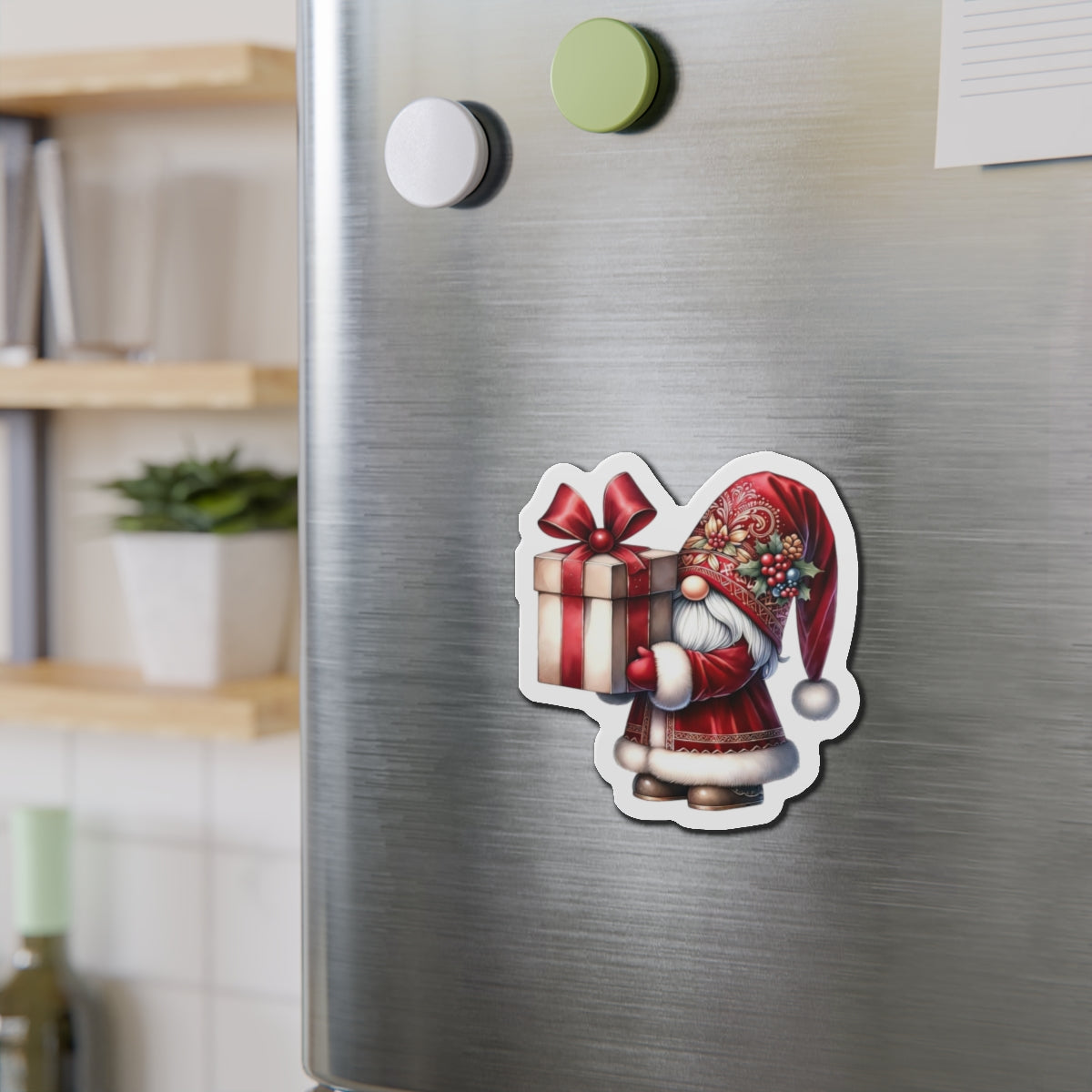 Christmas Gnome Fridge Magnet