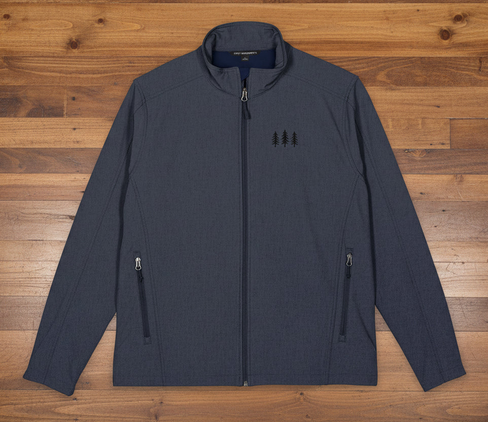 Men's Pine Embroidered Soft Shell Jacket