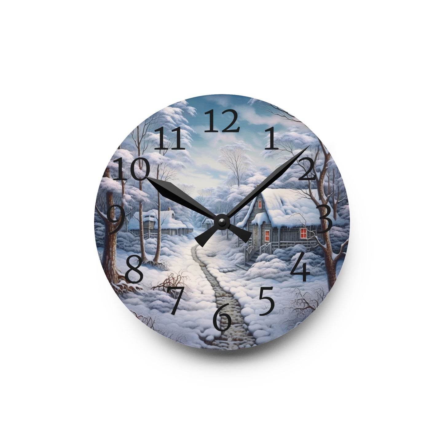 Winter Landscape Wall Clock