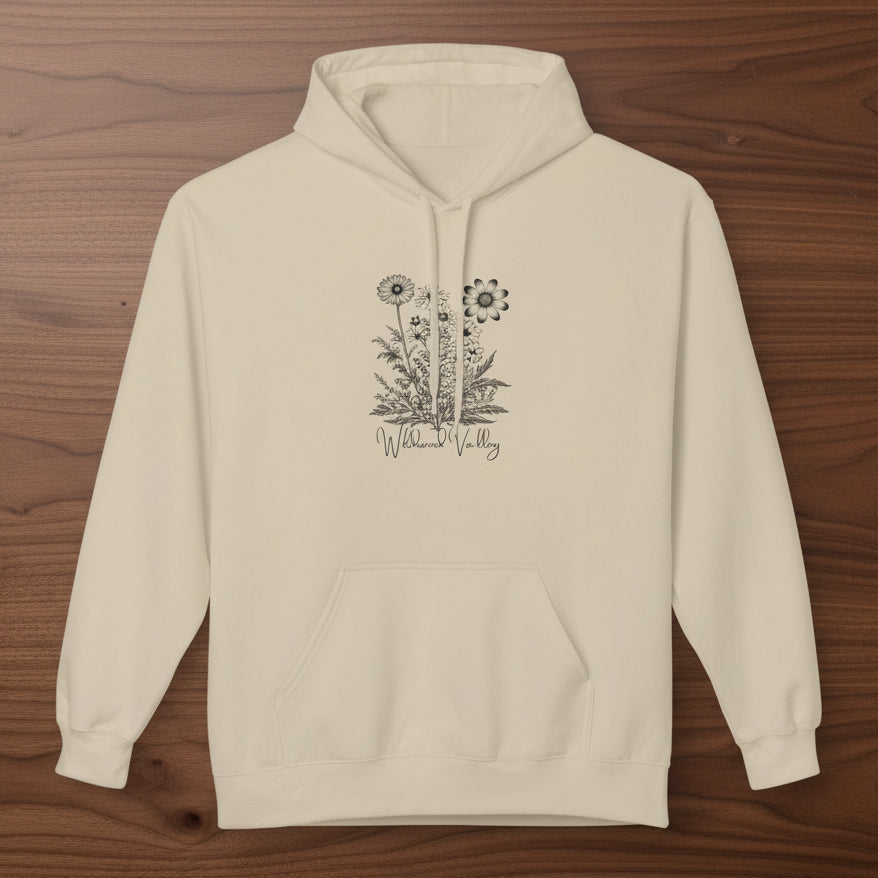 Wildwood Valley Floral Sketch Hoodie