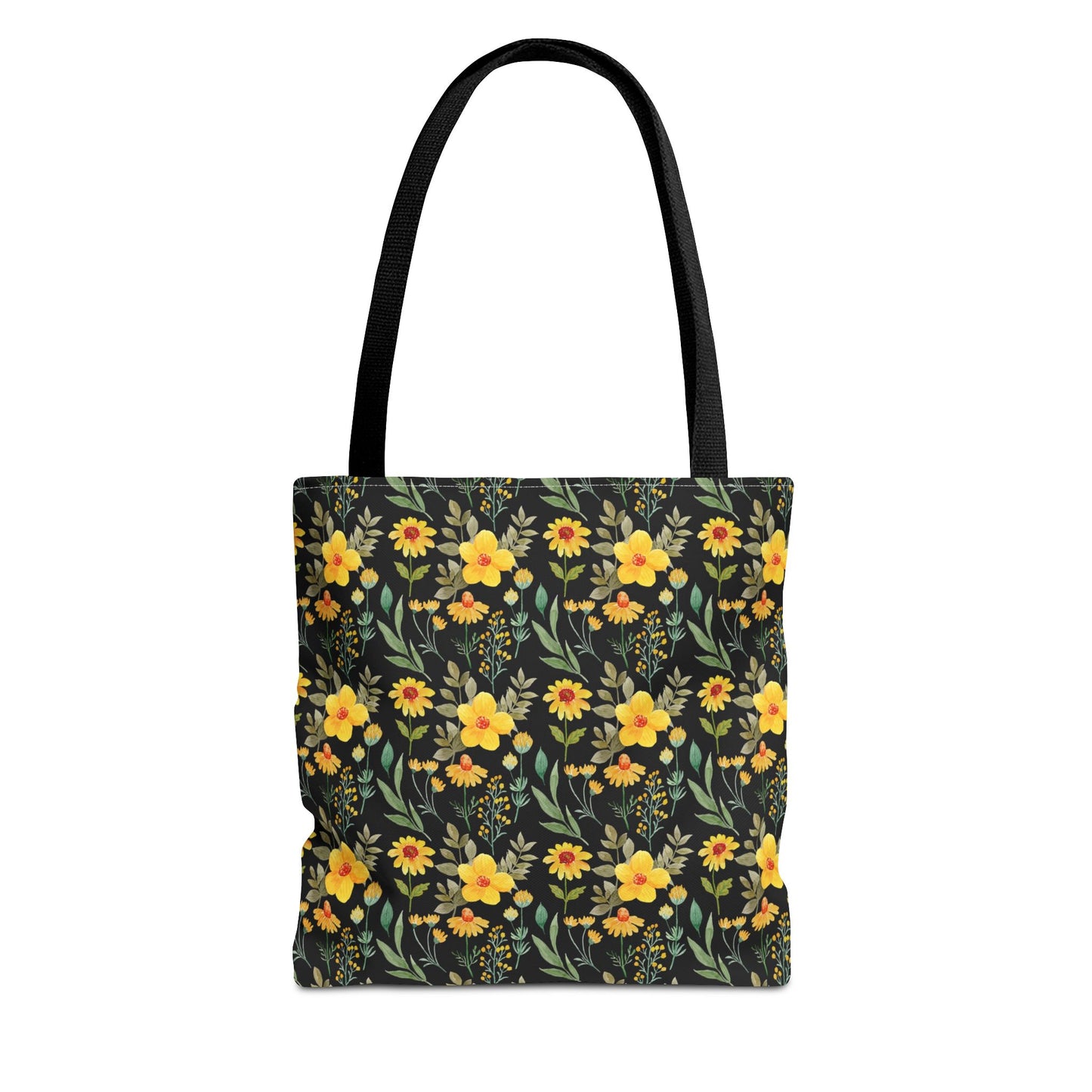 Floral Yellow Tote Bag