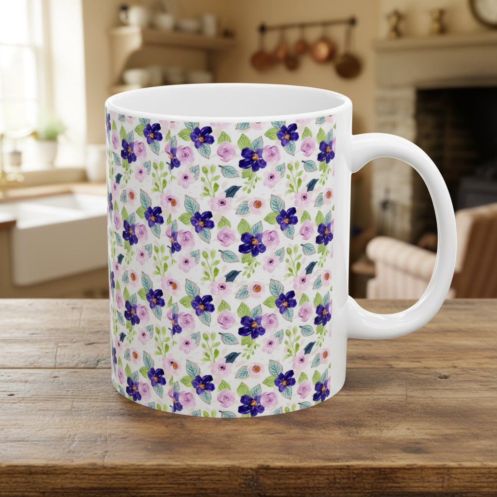 Spring Violets Ceramic Mug (11oz, 15oz)