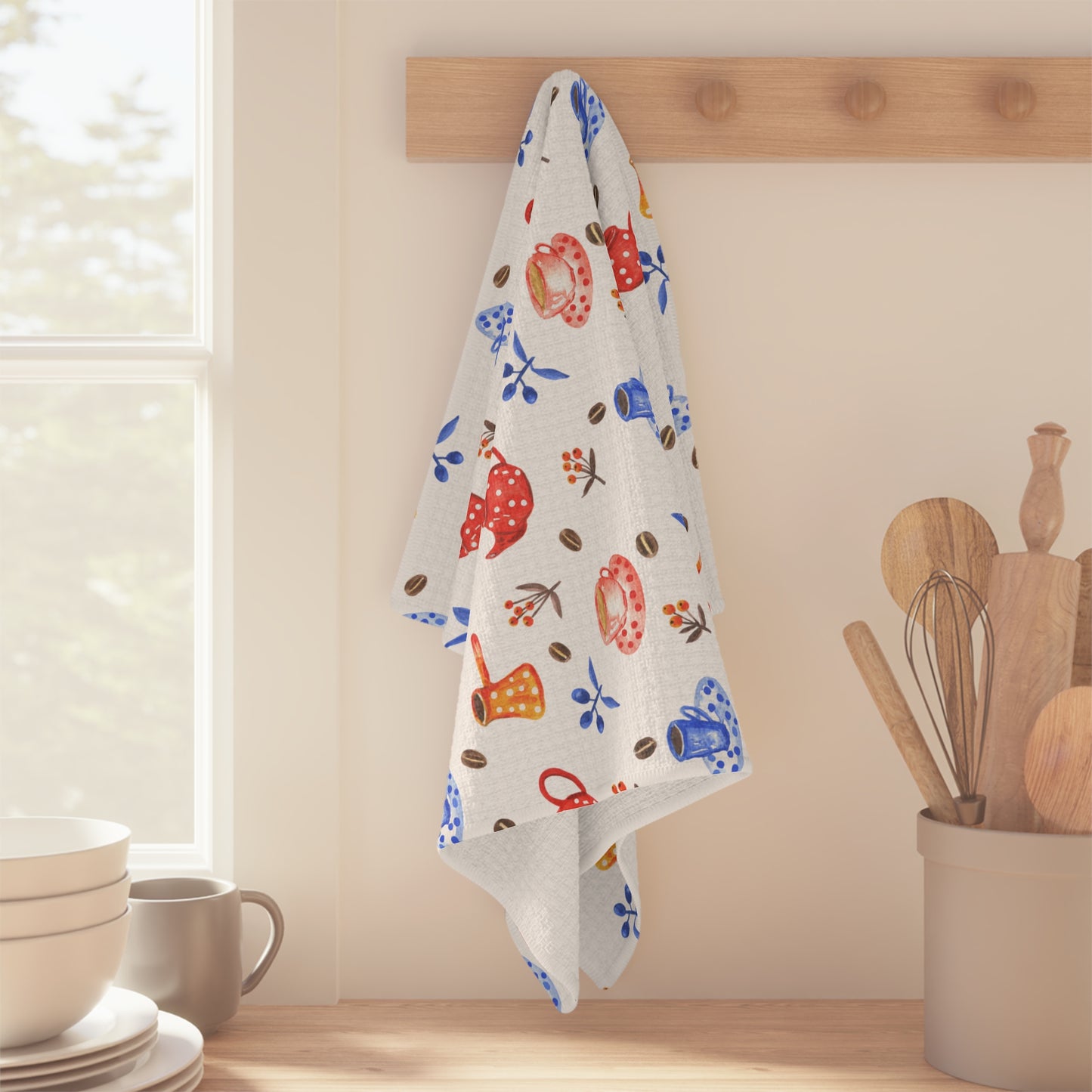Tea Time Microfiber Kitchen Towel