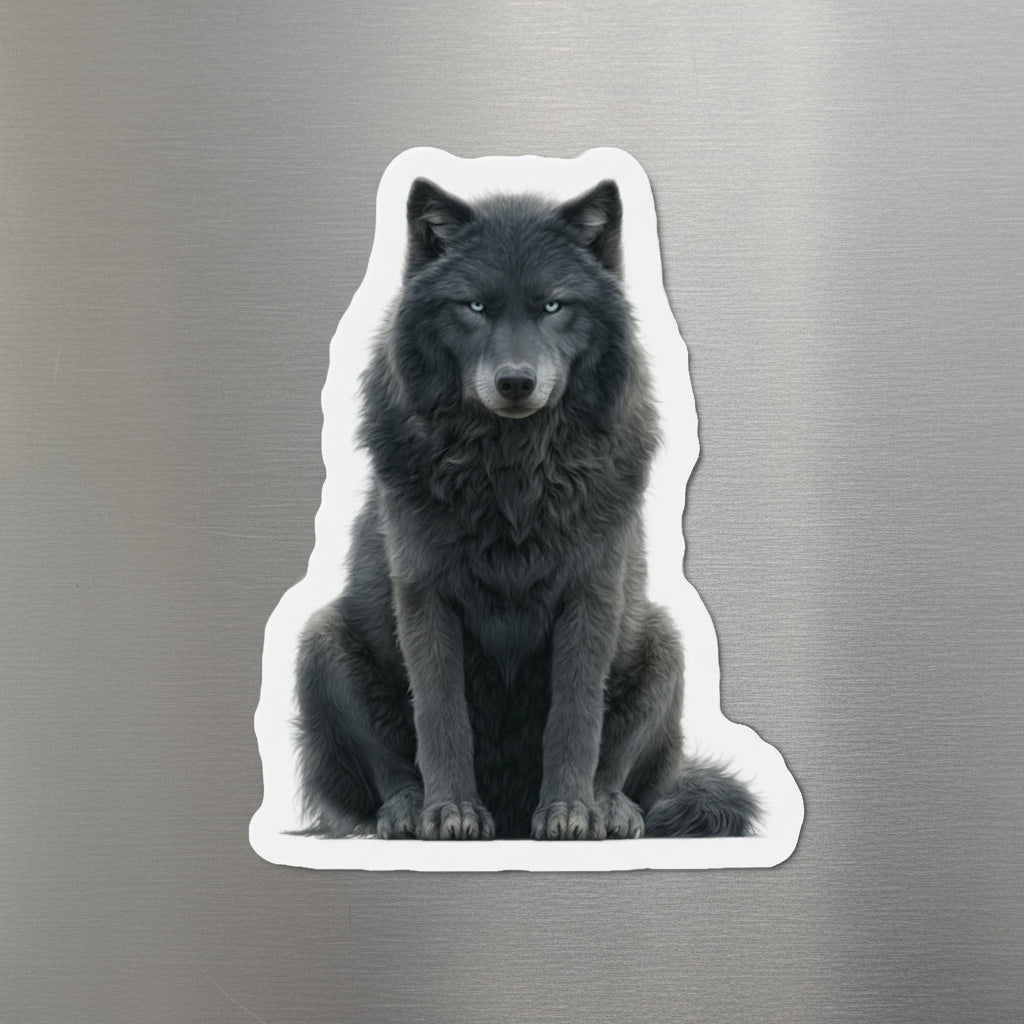 Gray Wolf Fridge Magnet
