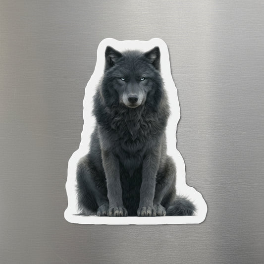 Gray Wolf Fridge Magnet