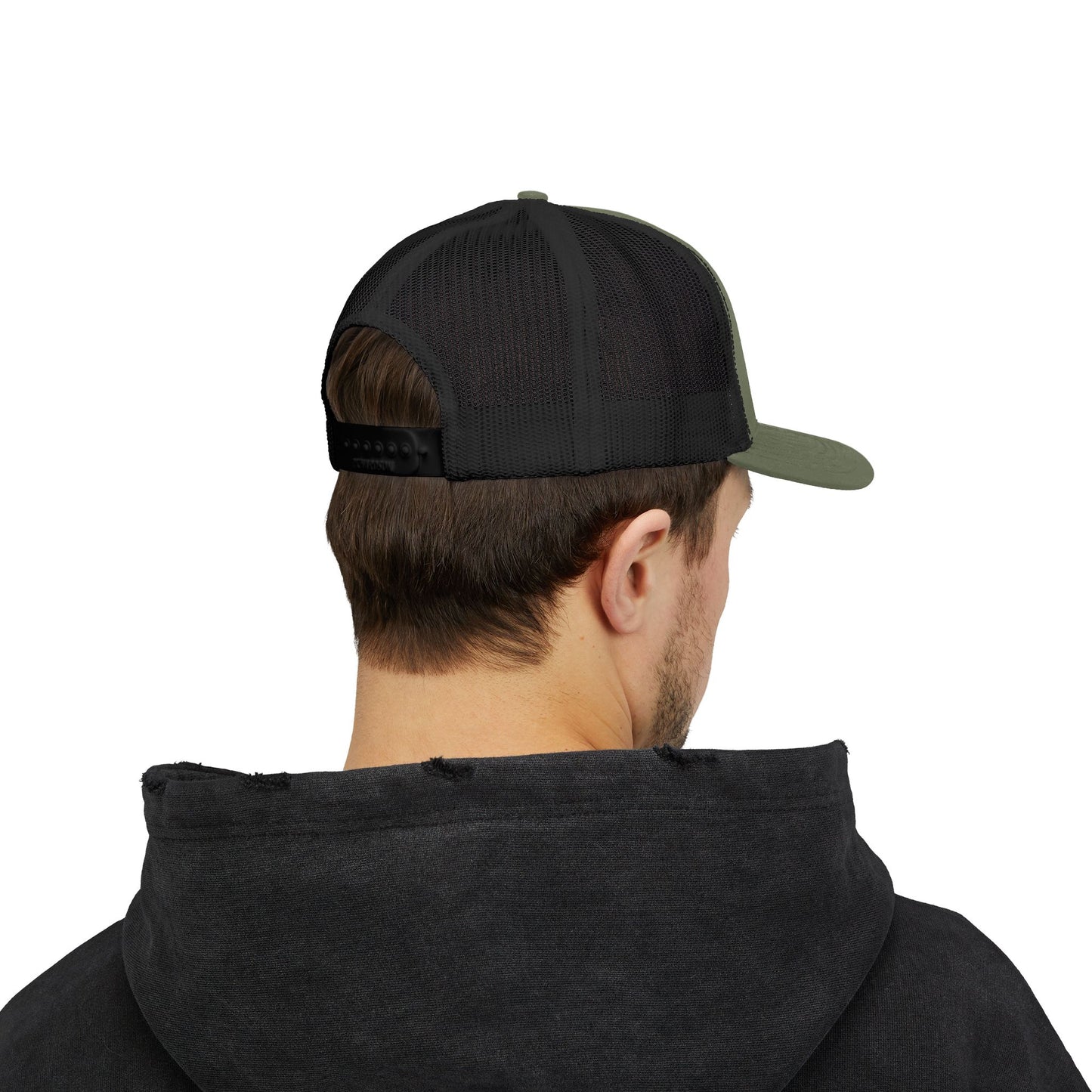 Oklahoma Black Embroidered Mesh Back Baseball Cap