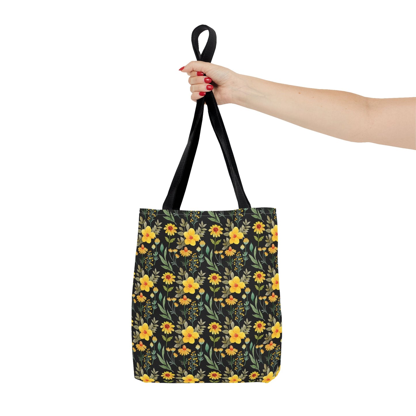 Floral Yellow Tote Bag