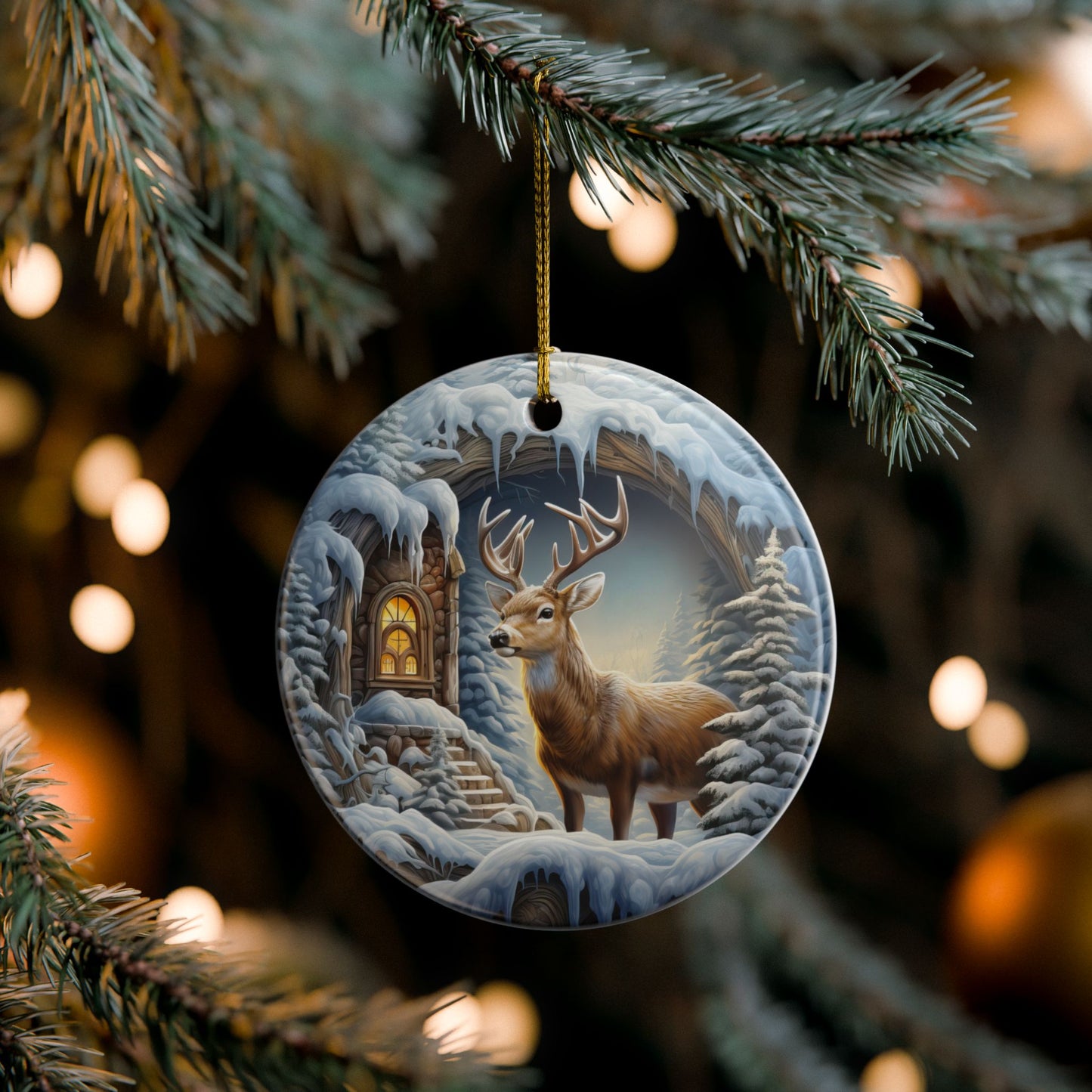 Winter Haven Ceramic Christmas Ornament