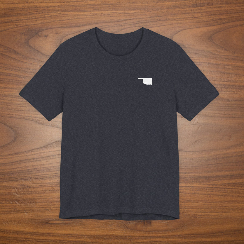 Oklahoma 'The Sooner State' Front & Back Graphic Tee