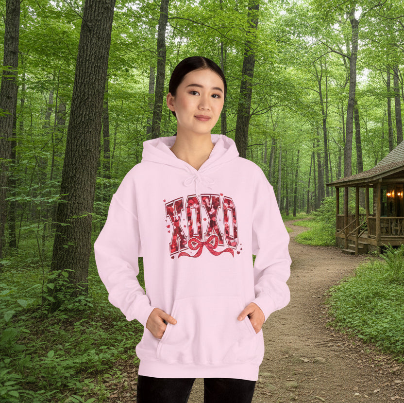 XOXO Valentine Bow Hoodie