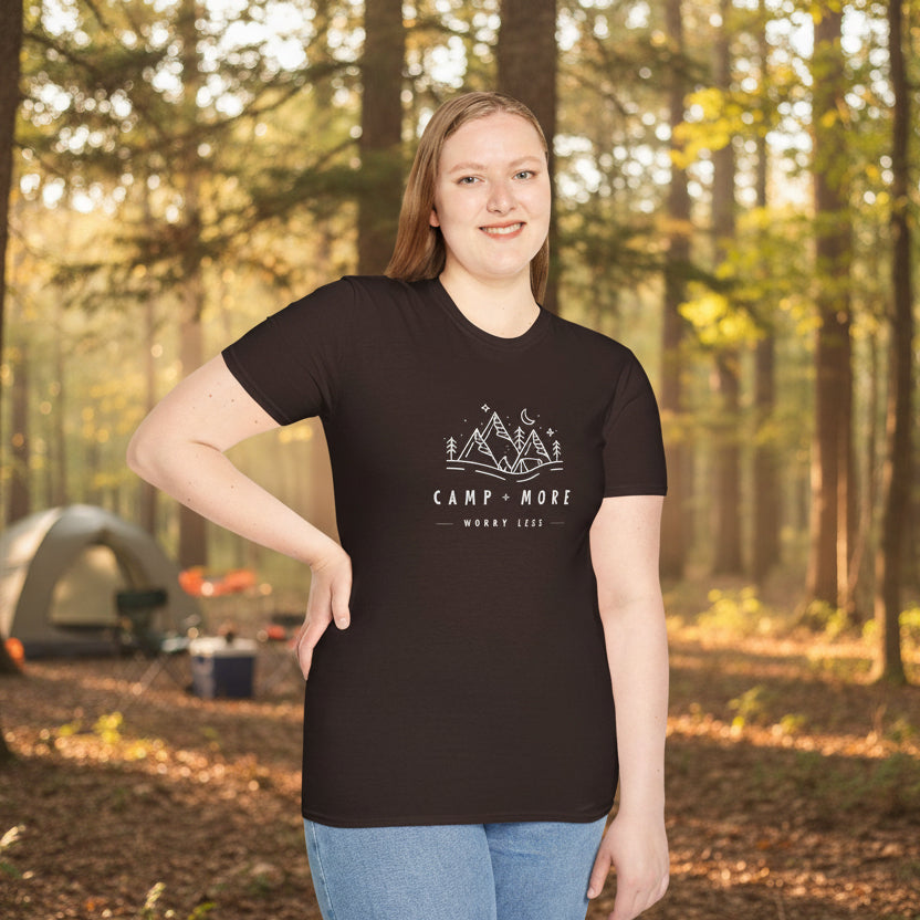 Camp More Worry Less Soft Style T-Shirt