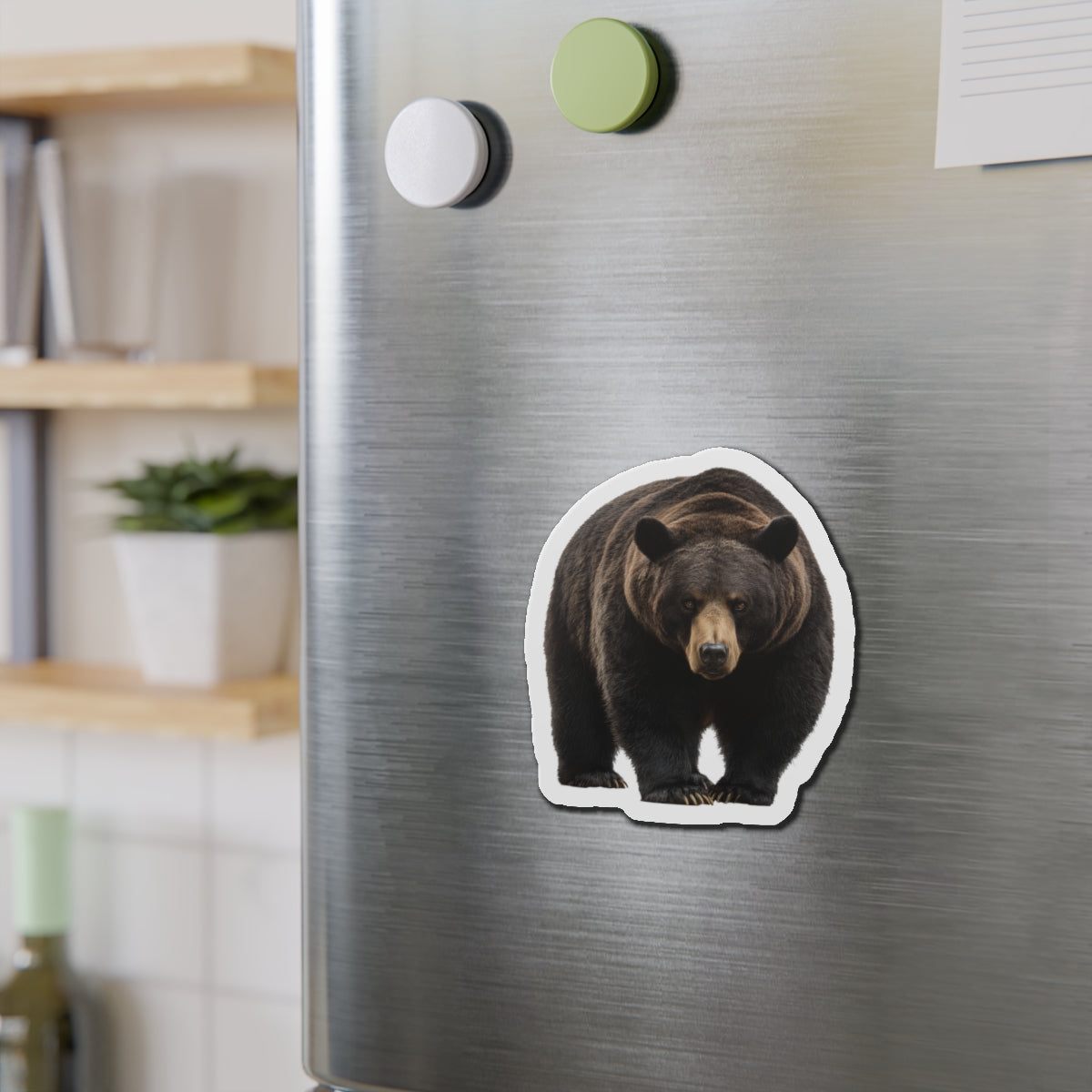 Black Bear Fridge Magnet