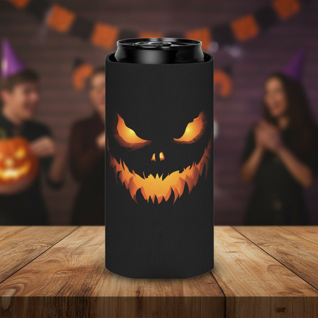 Spooky Jack-O'-Lantern Can Sleeve