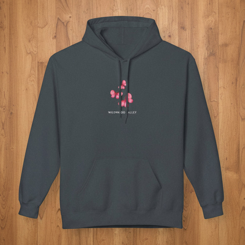 Pink Butterflies Wildwood Valley Hoodie