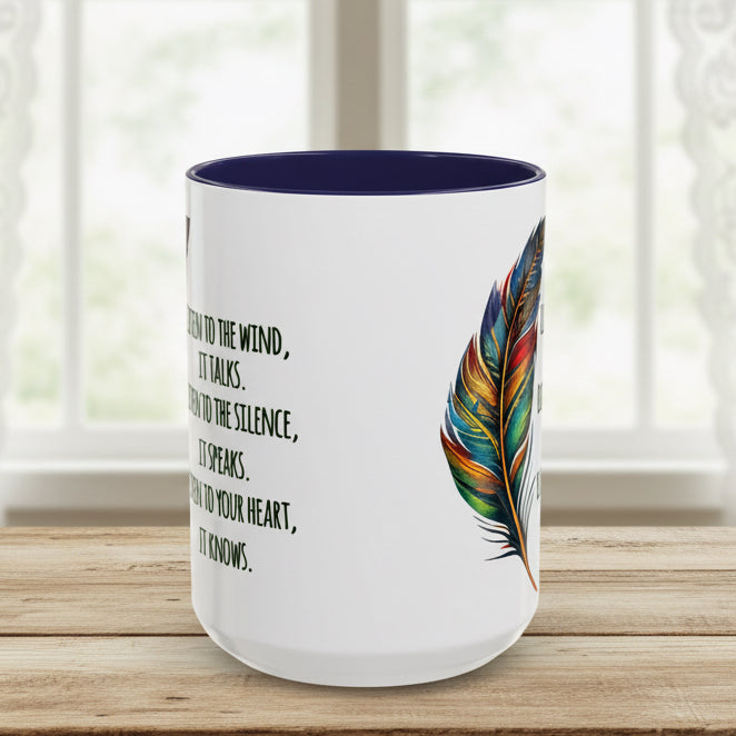Listen to the Wind 15oz Accent Mug