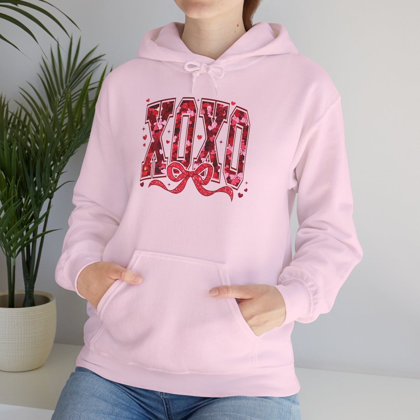 XOXO Valentine Bow Hoodie