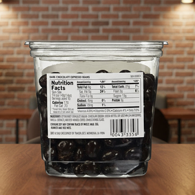 Dark Chocolate Covered Espresso Beans 14 Oz.